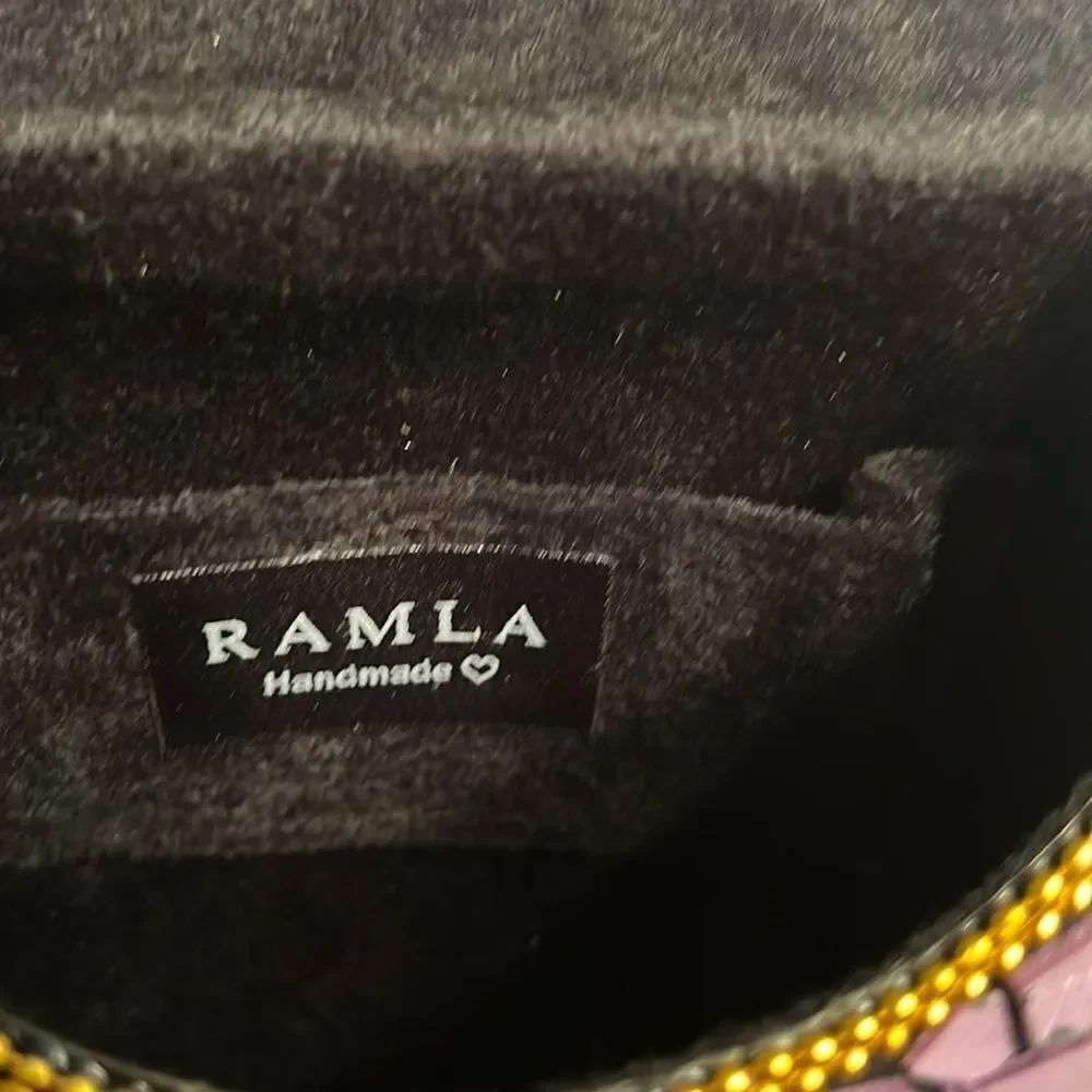 Ramla Handmade Purple Clutch/Handbag - Picture 4 of 6